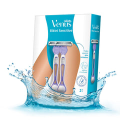 Gillette Venus Bikini Sensitive Hair Removal, 2 Women Razors |Intimate care| Derm Tested|No irritation - Drugstore from Gillette Venus - Shop in Sri Lanka at Arcade.lk
