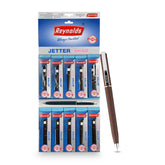 Reynolds JETTER AEROSOFT Ball Pen SET - 10 PENS BLUE | MULTI BODY COLOR BALL PEN WITH COMFORTABLE GRIP |BLUE BALL PENS FOR WRITING | PEN FOR PROFESSIONALS | 0.7 mm TIP SIZE - Office Product from Reynolds - Shop in Sri Lanka at Arcade.lk