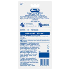 Oral-B Cavity Defense Soft toothbrush for adults, soft bristles, Super saver Family pack of 6, Removes bacteria for cavity protection, Multicolour - Drugstore from Oral-B - Shop in Sri Lanka at Arcade.lk
