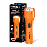 Eveready Streak DL22, Rechargeable 1W Emergency Torch, Easy Plug & Play Charging, Overcharge & Deep Discharge Protection, Powered by Li-Ion Battery