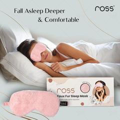 Ross 100% Mulberry Silk Faux Fur Sleep Mask Eye Mask, Super Smooth for Blind Fold (Pink - Fur) - Drugstore from Ross - Shop in Sri Lanka at Arcade.lk