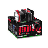 Eveready Headlamp DL89, Rechargeable 1W Led Emergency Head Light Torch, 90° Tilt, Easy to Mount (Can Be Worn Without A Helmet), Type-B/Micro-USB Fast Charging, Powered by Li-Ion Battery