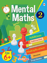 Mental Maths - Mathematics Activity Book 2 for class 2+, Age 6+ Years - Addition - Subtraction - Multiplication - Mental Math for Kids - Math Activity Book for Children - Book from Maple Press - Shop in Sri Lanka at Arcade.lk