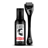 Beardo Beard & Hair Growth Oil 50ml & Derma Roller For Hair Growth 0.5 mm| Dermaroller | For Thicker & Longer Beard | Uneven, Patchy & Fast Beard Growth | For Stronger & Fuller Beard Hair