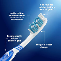 Oral-B Cavity Defense Soft toothbrush for adults, soft bristles, Super saver Family pack of 6, Removes bacteria for cavity protection, Multicolour - Drugstore from Oral-B - Shop in Sri Lanka at Arcade.lk
