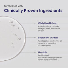 RE' EQUIL Pore Refining Face Toner | Tightens Enlarged Pores | Regulates Oil Production | Retains Moisture & Ph Balance | Alcohol-Free Toner For Oily And Acne Prone Skin | 100 Ml