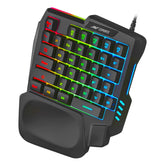 Ant Esports MK1001 One Handed Gaming Keyboard RGB Backlit 35 Keys Portable Mini Gaming Keypad Ergonomic Game Controller for PC Gamer - Personal Computer from Ant Esports - Shop in Sri Lanka at Arcade.lk