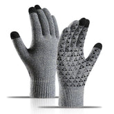 Boldfit Winter Gloves for Men & Women with Touchscreen Finger Bike Winter Hand Gloves for Men Woolen Winter Gloves for Women Thermal Hand Gloves for Winter Warm Gloves Winter Wear Unisex - Grey 1Pair