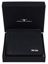 URBAN FOREST Oliver Black Leather Wallet for Men with RFID Protection