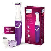 Philips Body Trimmer for Women BRT383/15, Skin Safe with Rounded Tips, 2in1 Trim or Shave, Hair Removal for Intimate Areas, Arms, Legs & Body, No Skin Irritation, Travel Friendly