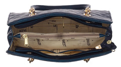 Keywest Women's Diamond Satchel Tote Handbag for Women | Ladies purse | Stylish Shoulder Bag | Gift For Woman | Blue