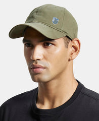 Jockey CP31 Super Combed Cotton Rich Solid Cap with Adjustable Back Closure_Olive_Free Size