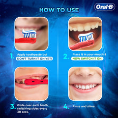 Oral-B Kids Iron Man Battery Electric Toothbrush, 90 Day Battery, IPX7 Water Resistant, Soft Bristles, Removes 100% More Plaque, 3+ Years