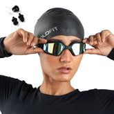 Boldfit Swimming Goggles for Men & Women With Adjustable Strap Goggles for Swimming, Swimming Goggles for Women Air Tight Swim Goggles, With Ear & Nose Plug - Black - Sports from Boldfit - Shop in Sri Lanka at Arcade.lk