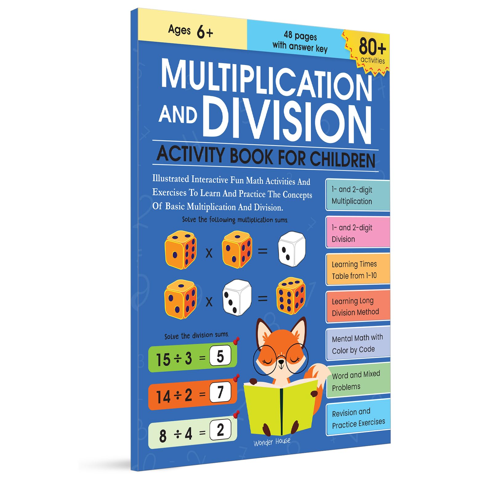 Multiplication and Division Activity Book For Children - 80+ Activities Inside - Book from Wonder House Books - Shop in Sri Lanka at Arcade.lk