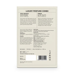 BELLAVITA Skai Aquatic EDC & Fresh EDT | Long Lasting 2x20ml Perfume for Man and Woman | with Bergamot, Ylang Ylang, Pink Pepper | Premium Unisex Fragrance for Men & Women