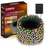 Gesto 12 Meter Multicolor Led Serial String Lights – 8 Modes Changing Controller, Waterproof Fairy Decoration Lights