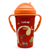 LuvLap Tiny Giffy Sippy Cup, Silicone Straw, BPA Free, 300 ml 18m+ (Orange) - Baby Product from LuvLap - Shop in Sri Lanka at Arcade.lk