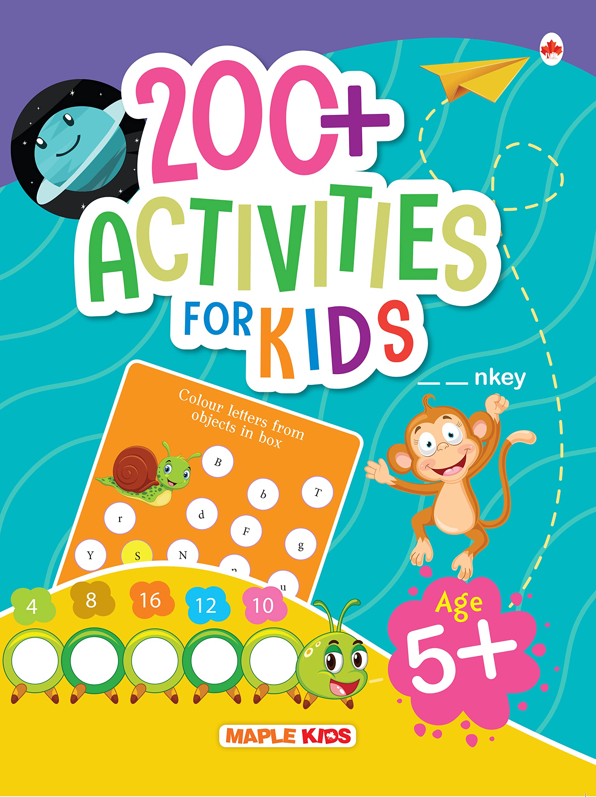 Brain Boosting Activity Book for Kids - 200+ Activities for Age 5+ - Kids Activity Book - Early Learning - Activities for Children: Maths, English, Mazes, Spot the Differences, Word Search - Book from Maple Press - Shop in Sri Lanka at Arcade.lk