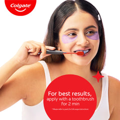 Colgate Visible White Purple Teeth Whitening Serum, 40ml – Mint & Yuzu Flavour, Instant Brightening Purple Serum for Whiter Smiles