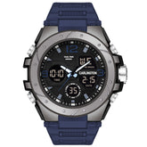 Carlington Resin Endurance Analog-Digital Sports Watch For Men And Boys - Ct 9105 Blue