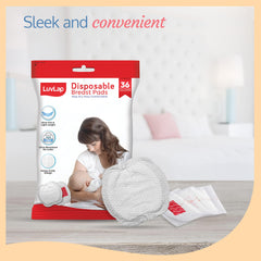 LuvLap Ultra Thin Honeycomb Nursing Breast Pads, 36pcs, Disposable Maternity Pads, Highly Absorbent & Soft, Discreet Fit Breastfeeding pad, New Resealable Pack - Baby Product from LuvLap - Shop in Sri Lanka at Arcade.lk
