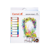 Camel Camlin Brush Pen 12 Shades, Bold - Assorted