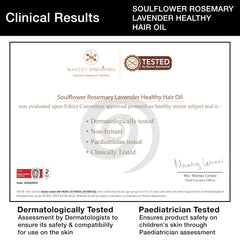 Soulflower Rosemary Lavender Hair Oil For Healthy Hair, Scalp Nourishment, Hair Growth - 100% Pure & Natural Undiluted Cold Pressed Oil, 120Ml