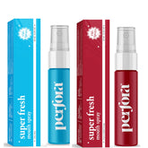Perfora Super Fresh Assorted Mouth Spray | Instant Fresh Breath, Alcohol-Free, Teeth Remineralization, SLS-Free | 10 ml x 2