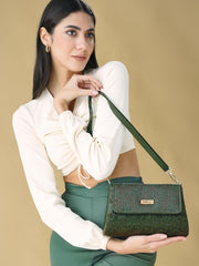 Fargo PU Women's Cross-Body Sling Bag (Green) - Shoes from Fargo - Shop in Sri Lanka at Arcade.lk