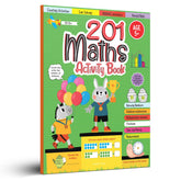 201 Maths Activity Book: Fun Activities and Practice Sheets | Learn Counting, Addition & Subtraction | Ages 4–7 | 3 Hours of Interactive Learning