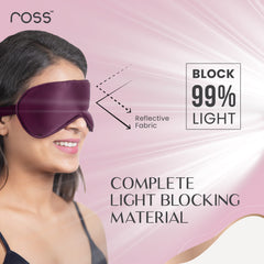 Ross 100% Mulberry Silk Sleep Mask Eye Mask, Super Smooth for Blind Fold (Maroon) - Drugstore from Ross - Shop in Sri Lanka at Arcade.lk