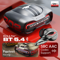 Boult Mustang Newly Launched Torq TWS Earbuds with 60H Playtime, App Support, 4 Mics ENC, 45ms Low Latency, 13mm Driver, Breathing LEDs, Touch Control, Made in India, IPX5 Ear Buds Wireless (Silver)