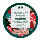 The Body Shop Strawberry Body Yogurt | Lightweight Gel Moisturizer | Fast-Absorbing 48-Hour Hydration | With Shea Butter & Strawberry Oil | For Normal to Dry Skin | 200ml