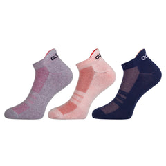 Adidas Women's Low Cut Cotton Blend Socks (Pack Of 3) (AD-0632 Lt Grey Mel/White/Col Navy_Multicolor) - Apparel from adidas - Shop in Sri Lanka at Arcade.lk