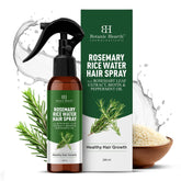 Botanic Hearth Rosemary Rice Water Spray for Hair Growth 200ml | Strengthen & Moisturize | Natural Scalp Care for Thicker, Healthier Hair | Ideal Leave-In Conditioner Alternative for All Hair Types