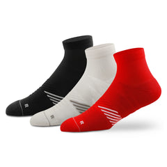 Supersox Ankle Sports Socks for Women Combo, Made With Durable, Breathable, Cushioned Cotton, Anti Odour, Anti Sweat, Ideal Socks For Summer (Pack of 3)