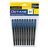 Classmate Octane- Blue Gel Pens (Pack of 10)|Smooth Writing Pens|Water-Proof Ink for Smudge-Free writing|Preferred by Students for Exam & Class Notes|Study at Home Essentials - Office Product from Classmate - Shop in Sri Lanka at Arcade.lk