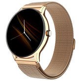 Noise Twist Go Bluetooth Calling Smart Watch for Women, Sleek Metal Dial, Glossy Finish, 1.39" Display, 100+ Watch Faces, IP68, Sleep Tracking, Voice Assistance, Upto 7 Days Battery (Gold Link)