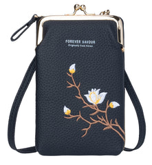 INOVERA PU Women's Cell Phone Cash Card Holder Cross-Body Sling Bag Mobile Pouch (Black) - Shoes from INOVERA (LABEL) - Shop in Sri Lanka at Arcade.lk