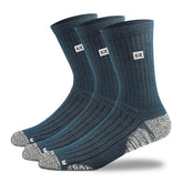 Supersox Men Socks Full Calf Length All Purpose Compression Cushion Socks|Thick Towel Pure Cotton|Combo Pack 3 (Navy) - Apparel from Supersox - Shop in Sri Lanka at Arcade.lk