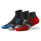 Supersox Ankle Sports Socks for Men Combo, Made With Durable, Breathable, Cushioned Cotton, Anti Odour, Anti Sweat, Ideal Socks For Summer (Pack of 3)