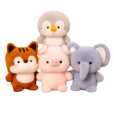 Cute Plush Companion Doll | Anime Elephant, Rabbit, Bear & Panda | 16cm Soft Cartoon Plush Toy | Desk Decor & Sleeping Gift