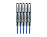 Reynolds TRIMAX RollerBall Pen SET - 5 PENS BLUE | ROLLER BALL PEN FOR WRITING | PEN FOR STUDENTS & OFFICE STATIONERY | 0.5 mm TIP SIZE