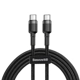 Baseus 100W USB-C to USB-C Cable | PD Fast Charging Type-C Charger Cord | Compatible with iPhone 15 Pro Max Plus | MacBook Pro | iPad | USB-C Devices