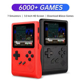GB300 3.0 Inch Screen Handheld Game Console Player, Video Game Console, Built-in 6000 Games for SF/SFC/GB/GBA, Support AV Output