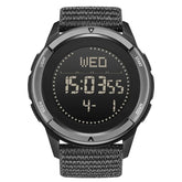 NORTH EDGE ALPS 45MM Men's Digital Watch, Outdoor Sports & Swimming, Metronome & Compass, Waterproof Carbon Fiber Case, Nylon Strap