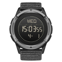 NORTH EDGE ALPS 45MM Men's Digital Watch, Outdoor Sports & Swimming, Metronome & Compass, Waterproof Carbon Fiber Case, Nylon Strap