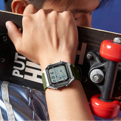 SANDA 6307 Men’s Digital Multifunction Watch | Night Light, Timer & Calendar | Outdoor Sports Waterproof Electronic Watch