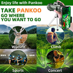 Portable Zoom HD 5000M Telescope, Folding Long Distance Mini Powerful Telescope for Hunting Sports Outdoor Camping Travel